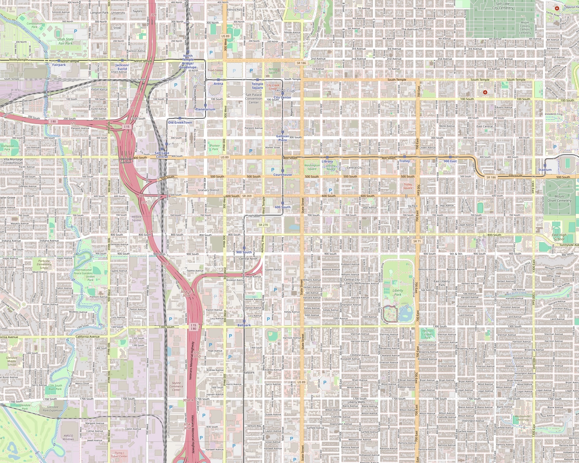 Salt Lake City Map